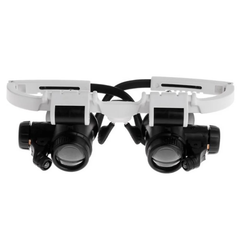 Electronics Repair Glasses - Multi Lens Headband Magnifier Glasses LED