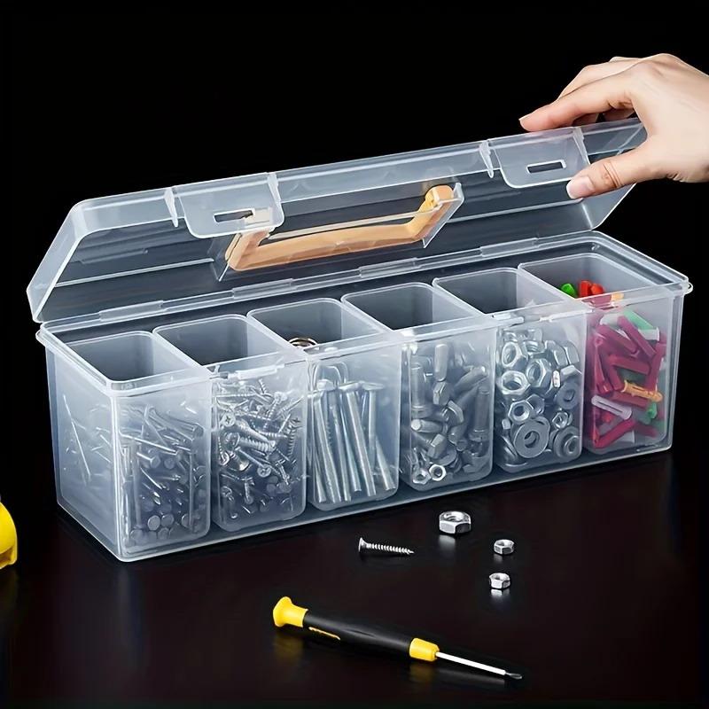 Electronics Repair Garage - 7 Piece Transparent Parts Storage Box