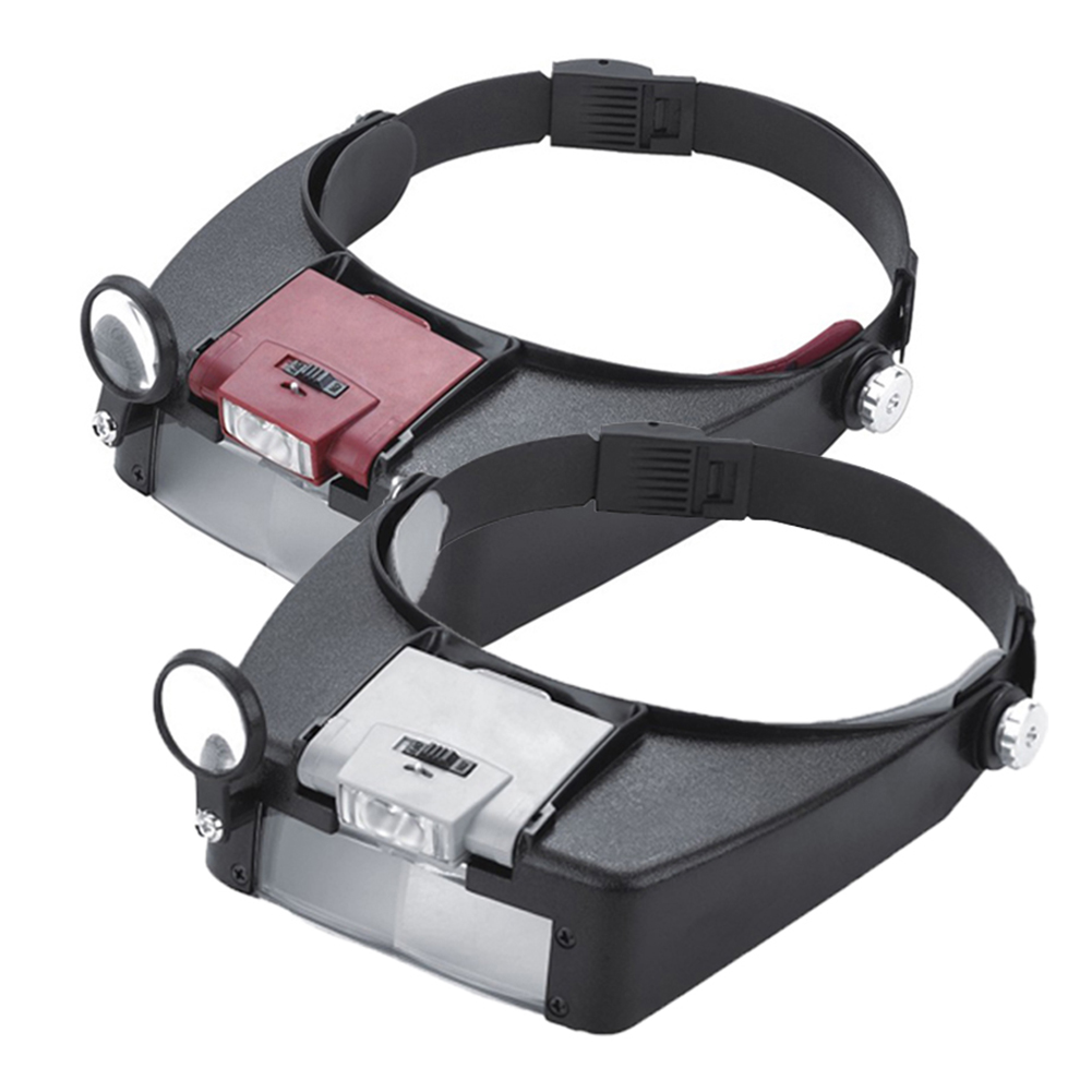 Electronics Repair Glasses - 10X Headband LED Magnifying Glasses Illuminated
