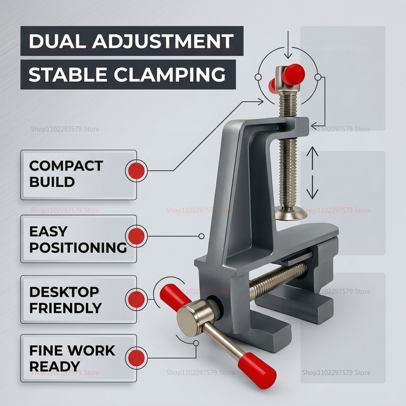 Aluminum Mini Table Bench Vice - Electronics Repair Table recension och pris