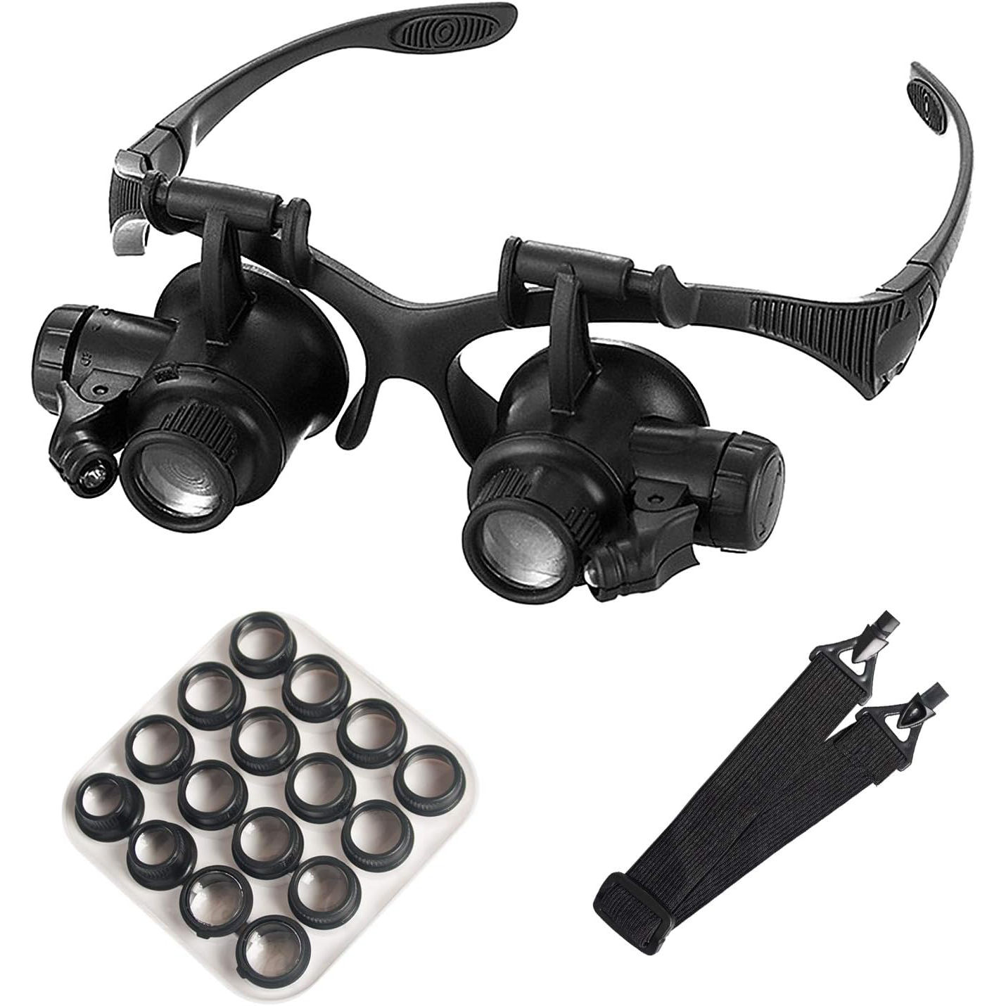 Head Mounted Magnifier With LE - Electronics Repair Glasses recension och pris