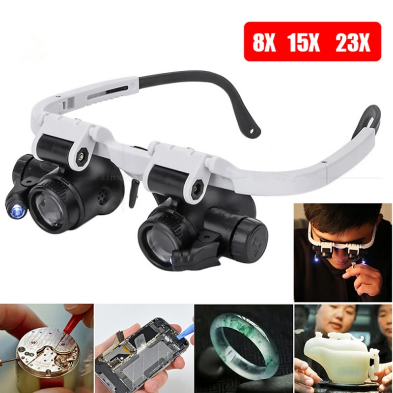 Multi Lens Headband Magnifier  - Electronics Repair Glasses recension och pris