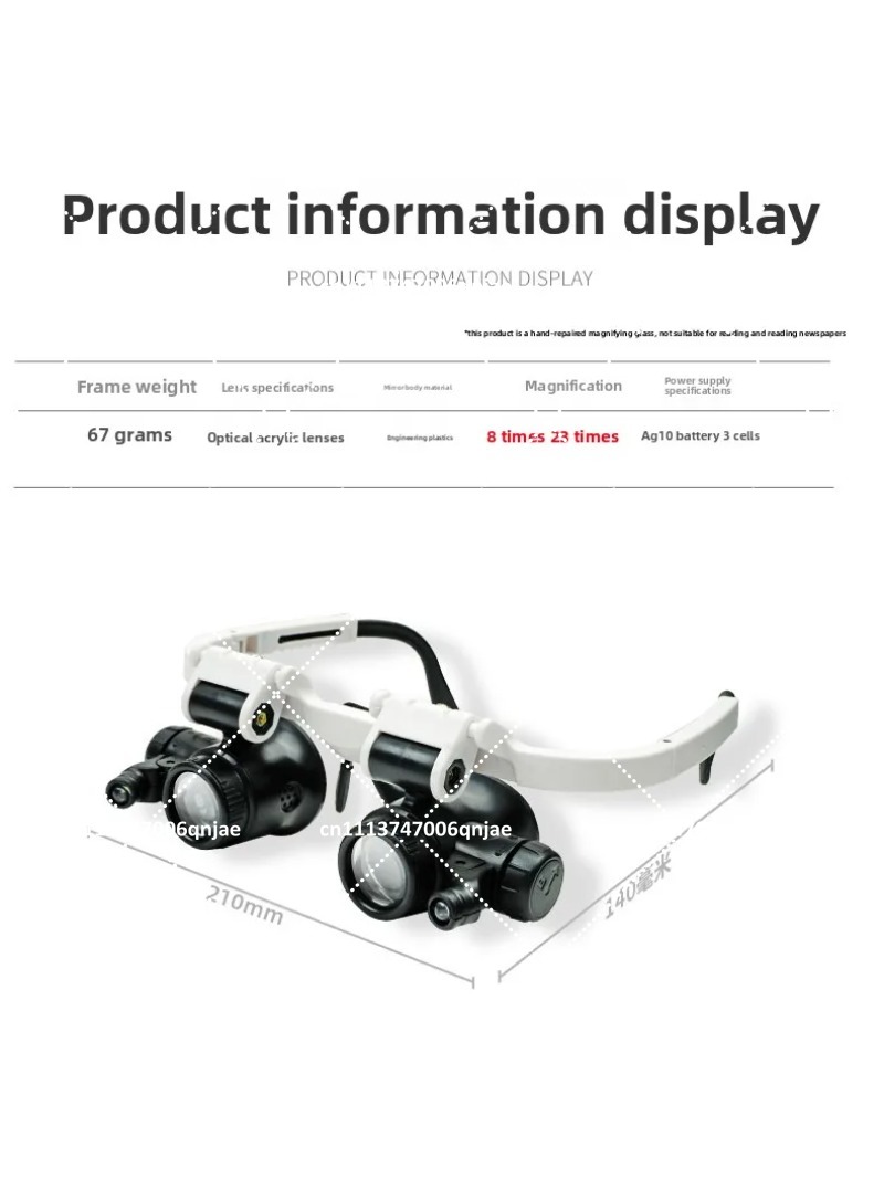 23 Times Head Mount Magnifying - Electronics Repair Glasses recension och pris