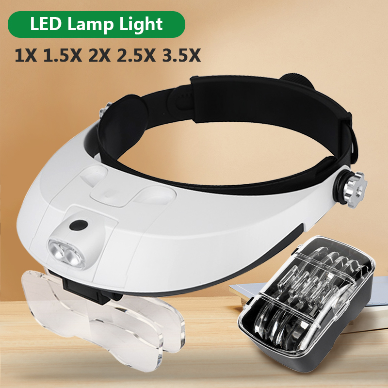 LED Headband Magnifier Profess - Electronics Repair Glasses recension och pris