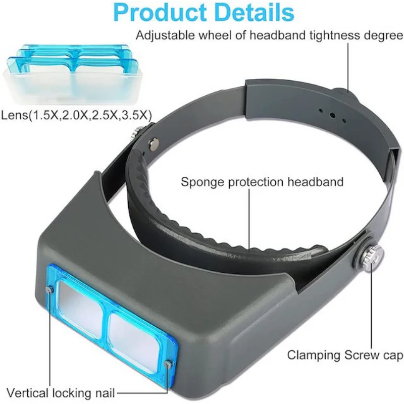 Tungfull Headband Magnifier He - Electronics Repair Glasses recension och pris