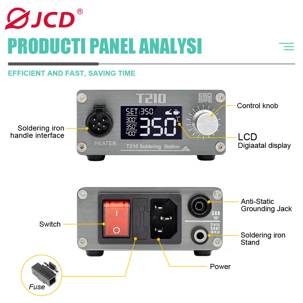 JCD T210 Smart Soldering Stati - Electronics Repair Workshop recension och pris