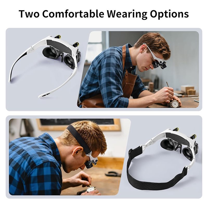 ABUP-LED Light Magnifying Glas - Electronics Repair Glasses recension och pris