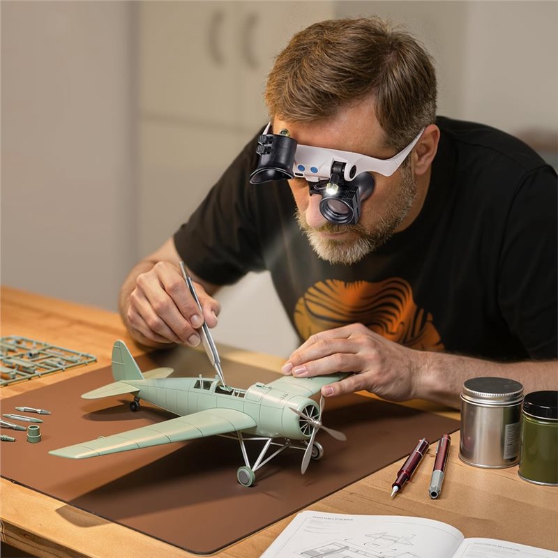 ABUP-LED Light Magnifying Glas - Electronics Repair Glasses recension och pris