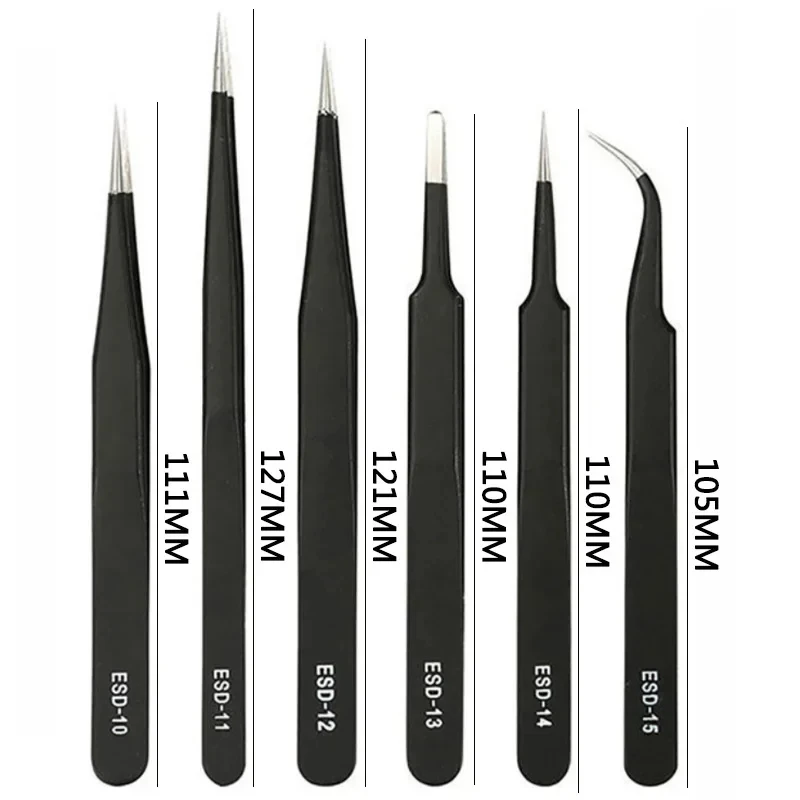 Galacok 6PCS Precision Tweezer - Electronics Repair Workshop recension och pris