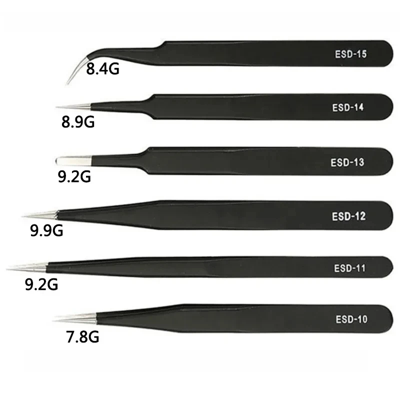 Galacok 6PCS Precision Tweezer - Electronics Repair Workshop recension och pris