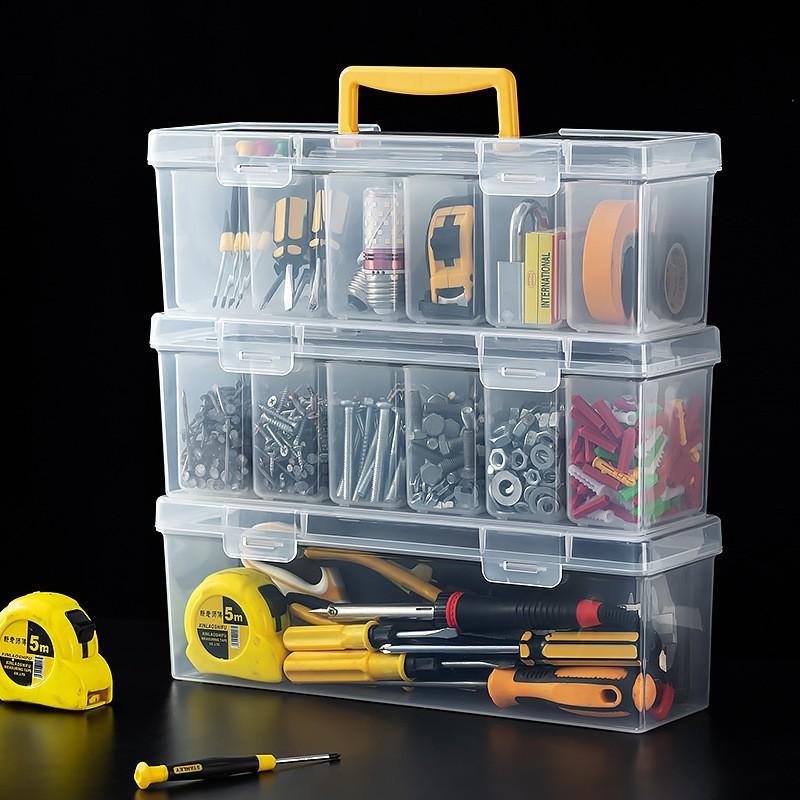 7 Piece Transparent Parts Stor - Electronics Repair Garage recension och pris