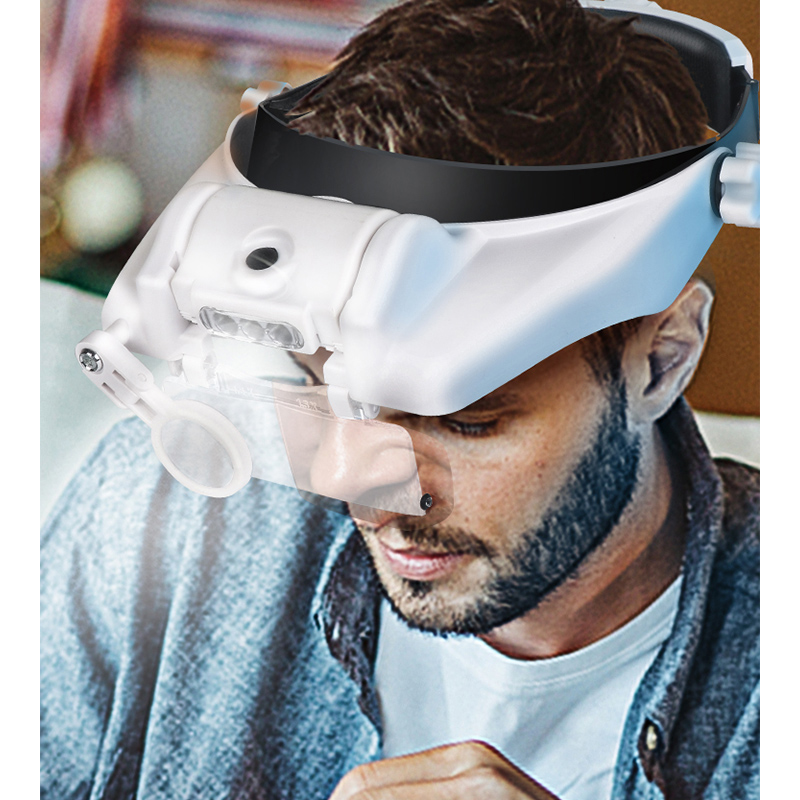 LED Headband Magnifier Profess - Electronics Repair Glasses recension och pris
